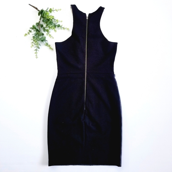 Mason X Michelle Mason Lambskin Leather Colorblock Phyton Embossed Tank dress - Picture 2 of 15